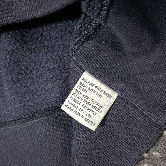 VTG Polo Ralph Lauren Shawl Collar Sweater  Men Large Blue Pullover Pony Dad - Picture 13 of 13